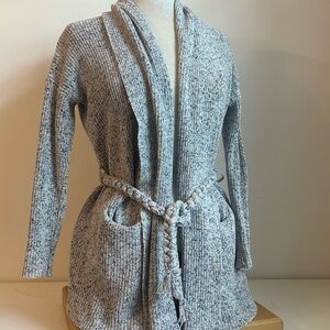 Splendid Heathered Gray Belted Cardigan